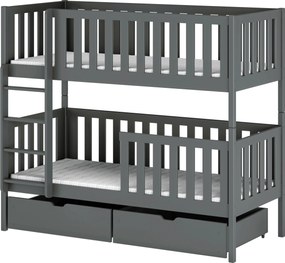 MICHALINA 80x180 graphite bunk bed Lano Furniture
