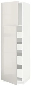 METOD/MAXIMERA ψηλό ντουλάπι με 2 πόρτες/4 συρτάρια, 60x60x200 cm 594.654.60