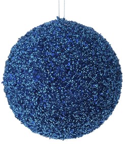 Χριστουγεννιάτικη Μπάλα Polyfoam Μπλε Glitter 15εκ. iliadis 83537