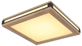 Πλαφονιέρα Φωτιστικό Οροφής LED 12W Καφέ-Μαύρο 30x30cm Carla 41589D1 Globo Lighting-41589D1-Καφέ 41589D1
