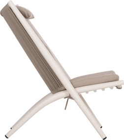 ΠΟΛΥΘΡΟΝΑ RELAX REMUS HM6642.02 ΑΛΟΥΜΙΝΙΟ ΛΕΥΚΟ-ΣΧΟΙΝΙ OLEFIN ΜΠΕΖ 63x87x94Υεκ.