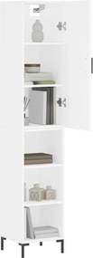 vidaXL Ντουλάπι Λευκό 34,5 x 34 x 180 εκ. από Επεξεργασμένο Ξύλο