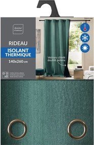 Κουρτίνα Chenille Douceur d'intérieur - 140x260cm - Πετρόλ