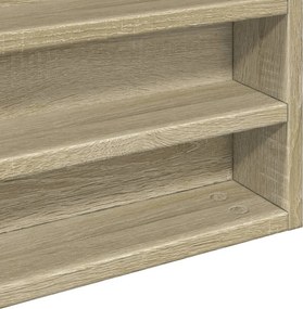 vidaXL Βιτρίνα Χρώμα Sonoma Δρυς 100x8,5x75 εκ. από Επεξεργασμένο Ξύλο
