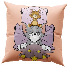 Μαξιλάρι με γέμιση Art 6194 Tom and Jerry 40x40 Εμπριμέ Beauty Home