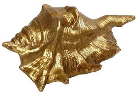 Διακοσμητικό Επιτραπέζιο Κοχύλι Polyresin Χρυσό ESPIEL 14x10x6εκ. MT2725K2