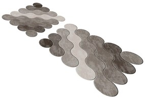 Πατάκια Μπάνιου 21011715Ka (Σετ 2τμχ) Taupe L'essentiel Maison 60x100cm Πολυέστερ