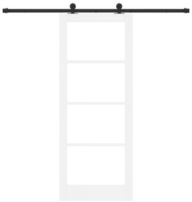 vidaXL Συρόμενη Πόρτα  με Σετ Υλικών ORKDAL Λευκή 83x211 cm