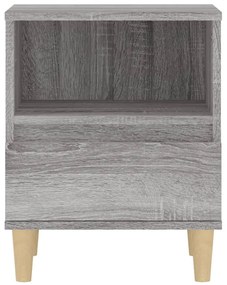 vidaXL Κομοδίνα 2 Τεμ. Γκρι Sonoma 40x35x50 εκ.