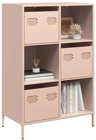 Ντουλάπα Ροζ 68x39x103,5 εκ. από Χάλυβα