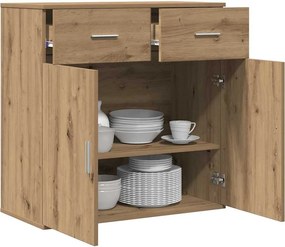 vidaXL Πλαϊνό γραφείο Artisan Oak 78 x 38 x 80 εκ Επεξεργασμένο ξύλο