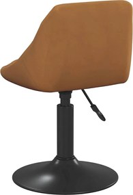 vidaXL Περιστρεφόμενες Καρέκλες Τραπεζαρίας 2 pcs Καφέ