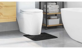 vidaXL Πατάκι μπάνιου Σκούρο γκρι 50 x 50 cm Πολυπροπυλένιο