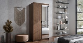 Ντουλάπα Ester 2D1L δίφυλλη-Kafe