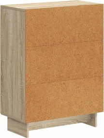 vidaXL Ντουλάπι Αποθήκευσης Μπάνιου EDE Sonoma Δρυς 59,5 x 31 x 80 εκ