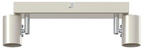 vidaXL Σποτ οροφής Βουρτσισμένο νικέλιο 26 x 6.5 x 11.5 εκ Ατσάλι