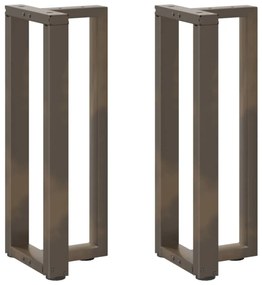 vidaXL Πόδια τραπεζιού κονσόλας σχήμα T 2τεμ. 38x25x(72-73)εκ. Ατσάλι