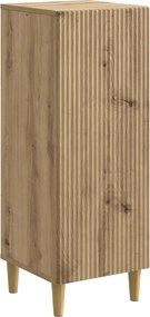vidaXL Πλαϊνό γραφείο Artisan Δρυς 33 x 34,5 x 90 εκ