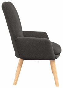 vidaXL Χαλαρωτική Πολυθρόνα Σκούρο γκρι 63 x 67 x 94 εκ. ύφασμα