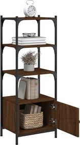vidaXL Βιβλιοθήκη 3 Επιπέδων Καφέ Δρυς 41x30x109,5 εκ. Επεξεργ. Ξύλο