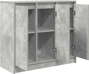 vidaXL Ντουλάπι Γκρι Σκυροδέματος 85x34x76 εκ. Επεξεργασμένο Ξύλο