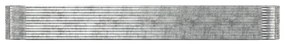 vidaXL Ζαρντινιέρα Ασημί 554x100x68 εκ. Ατσάλι με Ηλεκτρ. Βαφή Πούδρας