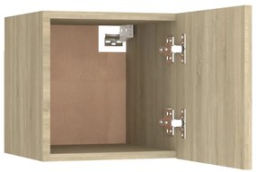 vidaXL Κομοδίνο Sonoma Δρυς 30,5 x 30 x 30 εκ. από Επεξ. Ξύλο