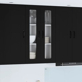 vidaXL Ντουλάπα Κουζίνας με αποθήκευση Kalmar Μαύρο 60 x 31 x 100 εκ.