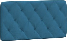 vidaXL Κρεβάτι με Στρώμα Μπλε 100x200 εκ. Βελούδινος
