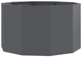 vidaXL Γλάστρα Ανθρακί 90 x 90 x 50 cm Ατσάλι