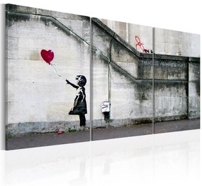 Πίνακας - There is always hope (Banksy) - triptych 60x30