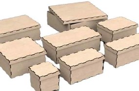 Intra Plywood Storage Box ΕCO – Ξύλινο Κουτί Αποθήκευσης (4mm) 10x39x17 cm Box24-01791