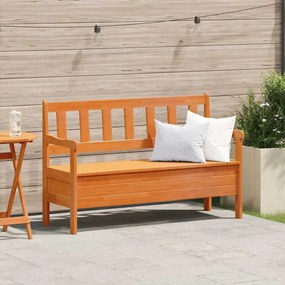 vidaXL Εξωτερικός πάγκος Καφέ 119 x 76 x 44εκ. Μασίφ ξύλο πεύκου