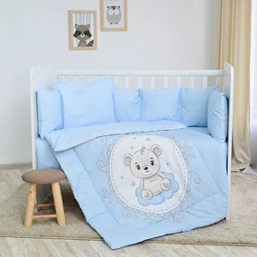 Σετ Προίκας Μωρού Για Κούνια 60x120cm 4τεμ. LILY  Little Bear Blue  20800145901 Lorelli