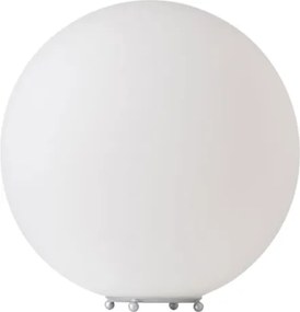 Φωτιστικό μπάλα επιτραπέζιο σε λευκό χρώμα για λάμπες με ντουί Ε27