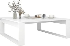 vidaXL Τραπεζάκι Σαλονιού Λευκό 100x100x35 εκ. Επεξ. Ξύλο