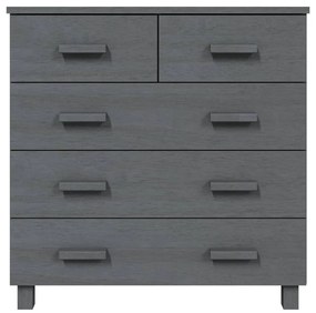 vidaXL Συρταριέρα HAMAR Σκ. Γκρι 79 x 40 x 80εκ. από Μασίφ Ξύλο Πεύκου