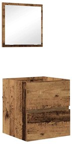 vidaXL Ντουλάπι Μπάνιου με συρτάρι Παλιό Ξύλο 41 x 38.5 x 45 cm