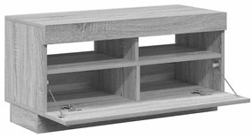 vidaXL Έπιπλο Τηλεόρασης με LED Γκρι Sonoma 80x35x40 εκ.