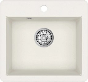 vidaXL Σιντρινο Λευκό 470 x 440 mm Γρανίτης