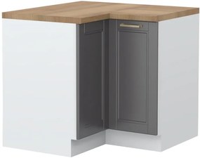Επιδαπέδιο γωνιακό ντουλάπι Tahoma R-UG-2K-Γραφίτης - 94.00Χ94.00Χ88.00cm