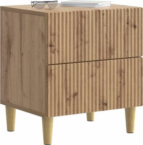 vidaXL Κομοδίνο 2 τεμ. Artisan Δρυς 43 x 34,5 x 48 εκ