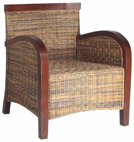 vidaXL Πολυθρόνα με Χειροποίητη Πλέξη από Ρατάν