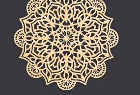 Intra απο ξύλο plywood 3mm-4mm πάχος 3D Mandala για Cricut Δίασταση 30x30 cm INTRAFABR-86060833