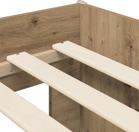 vidaXL Κρεβάτι για παιδιά με αποθηκευτικό χώρο Artisan Δρυς