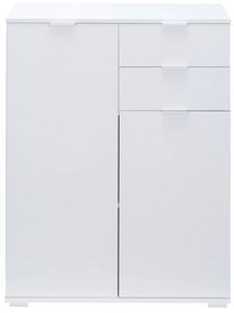 Σιφονιέρα Bristol 130, Άσπρο, Με συρτάρια και ντουλάπια, Αριθμός συρταριών: 2, 101x71x35cm | Epipla1.gr