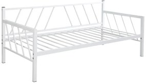 Καναπές - Κρεβάτι Remmie Μέταλλο Λευκό 198x94x86 εκ. 94x198x86 εκ.
