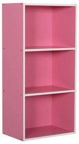 Ραφιέρα Τοίχου Cubicon Ροζ-Λευκή Μελαμίνη 38,5x23,5x80Yεκ