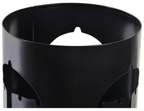 Ομπρελοθήκη DKD Home Decor 19 x 47 cm Λευκό Μαύρο Χάλυβας Ομπρέλα 19 x 19 x 47 cm (x2)