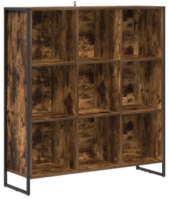 vidaXL Βιβλιοθήκη Καπνιστό Δρύς 99.5 x 30 x 108.5 εκ